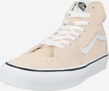 Baskets hautes VANS en beige : devant