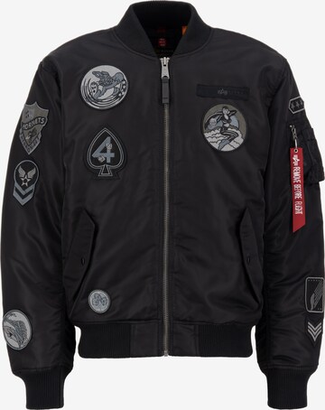 ALPHA INDUSTRIES Kurtka przejściowa w kolorze czarny: przód