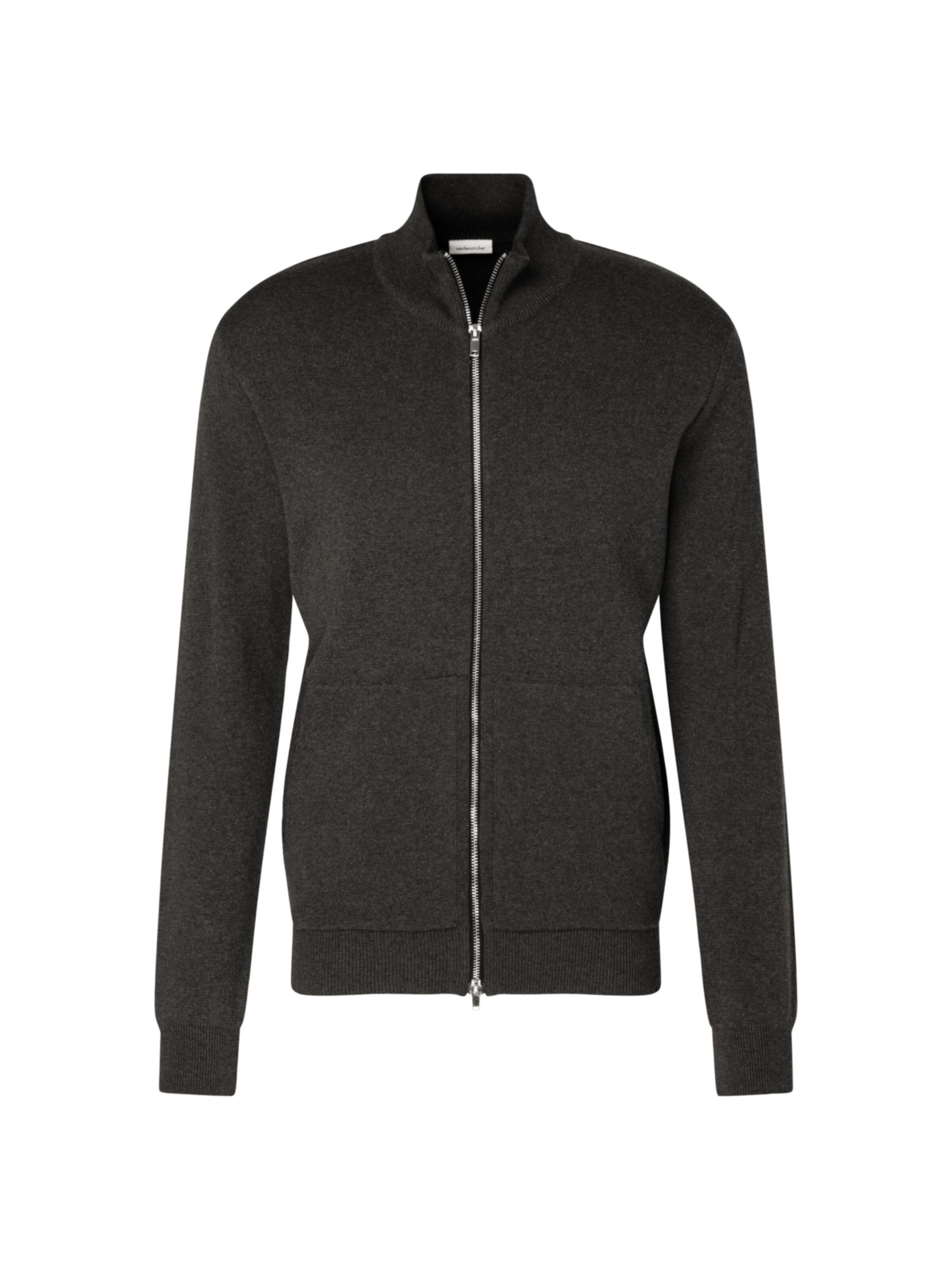 Vestes en maille SEIDENSTICKER en gris : devant