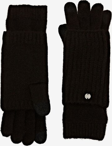 ESPRIT Full Finger Gloves in Black: front