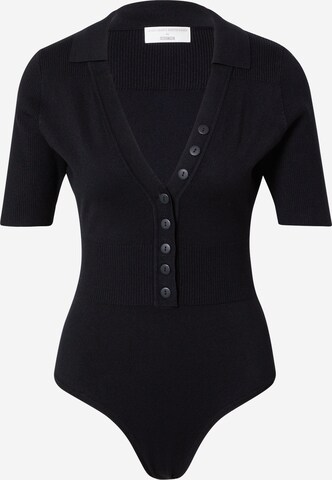 Guido Maria Kretschmer Women - Camisa body 'Tasha' em preto: frente