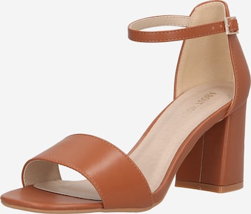 ABOUT YOU Strap Sandals 'Alisha' in Brown: front