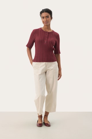 Pull-over 'Rosario' Part Two en rouge