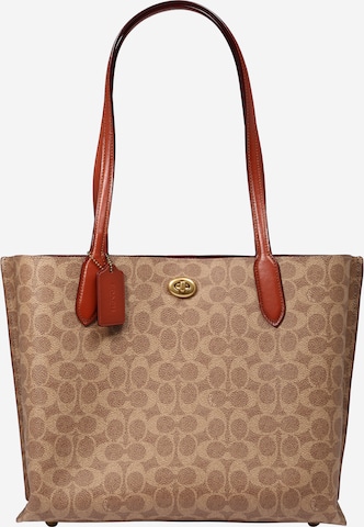 COACH Shoppingväska i beige: framsida