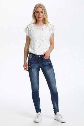 Cream Skinny Jeans 'Bibiana' in Blau