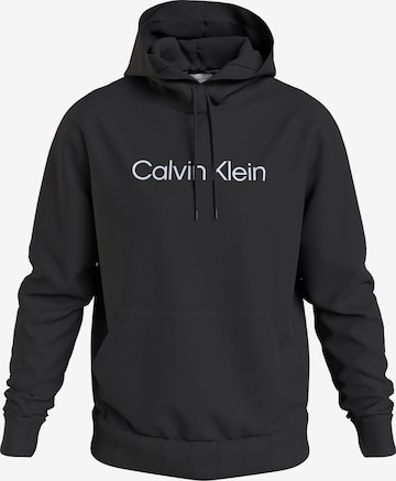 Bluză de molton de la Calvin Klein Big & Tall pe negru: față