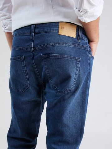 Slimfit Jeans 'WEFT' de la Only & Sons pe albastru
