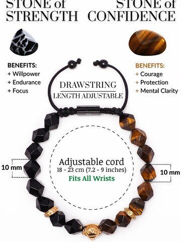 GT Collection - Pulsera 'Wild Cat' en marrón