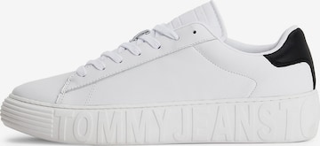 Tommy Jeans - Zapatillas deportivas bajas en blanco: frente