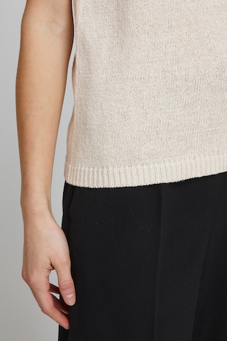 b.young Knitted Top 'NELO' in Beige