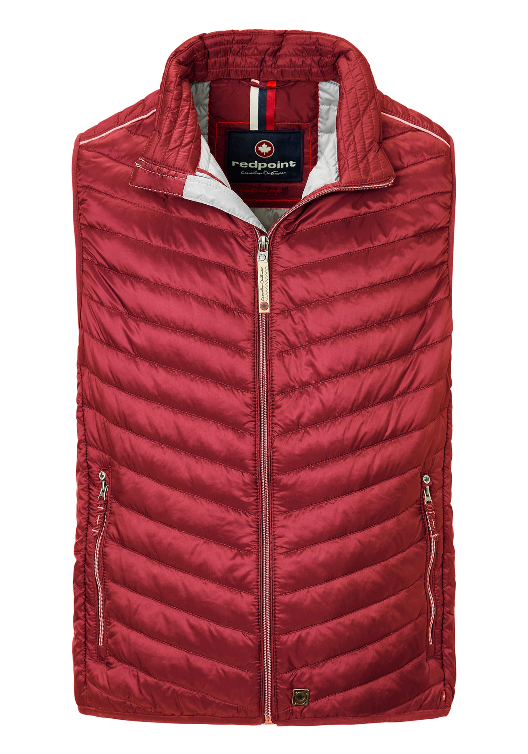 REDPOINT Weste in Rot: Vorderseite
