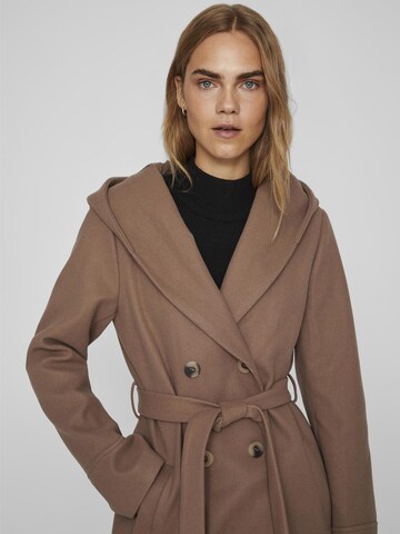 VILA Between-Seasons Coat in Brown