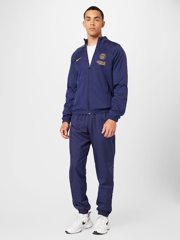 NIKE Trainingspak in Blauw: voorkant