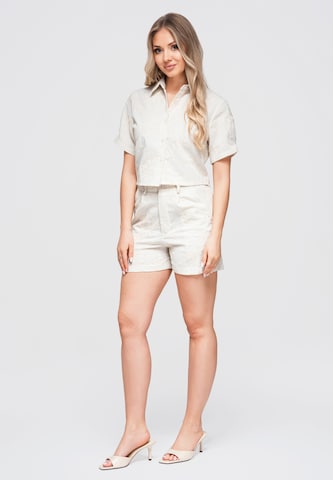 Ombre Blouse in Beige