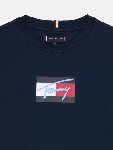 TOMMY HILFIGER Shirt 'Script Flag Tee Baby' in Blue