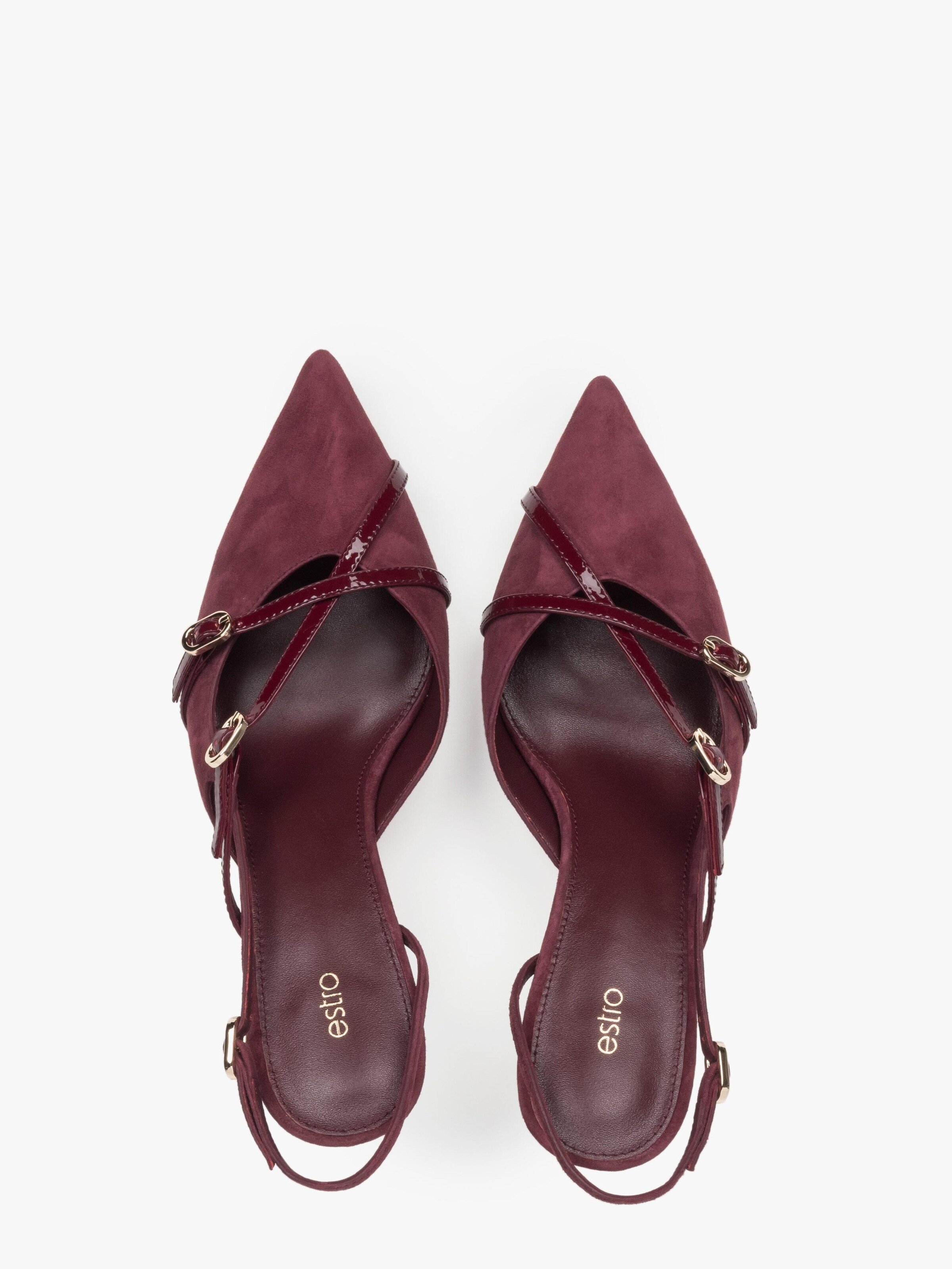 Estro Slingpumps '2408-9' in Rood