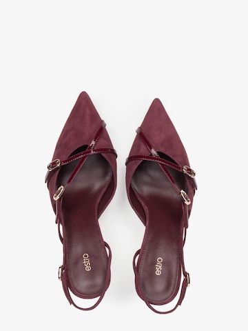 Estro Slingpumps '2408-9'‌‌‌‌‌ in Rot