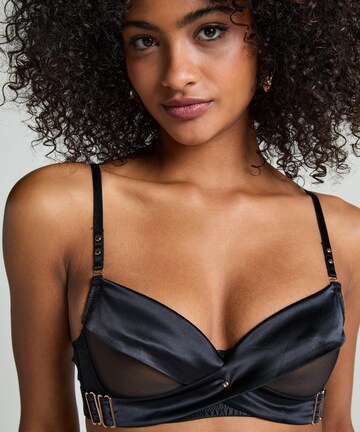 Hunkemöller Koszulkowy Biustonosz w kolorze czarny