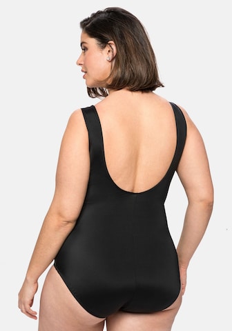 SHEEGO Bustier Badpak in Zwart