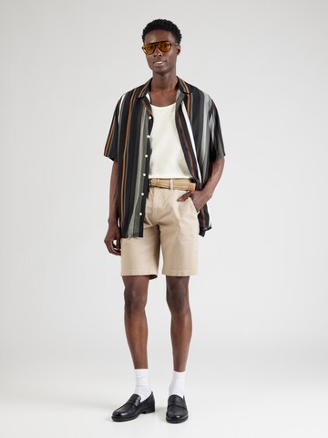 INDICODE JEANS Slimfit Chino 'Book' in Beige