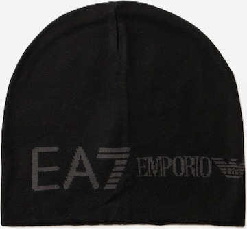 EA7 Emporio ArmaniKapa - crna boja: prednji dio