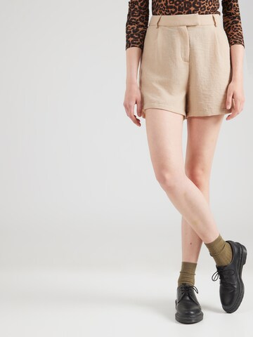 regular Pantaloni con pieghe 'Franca' di ABOUT YOU in beige: frontale