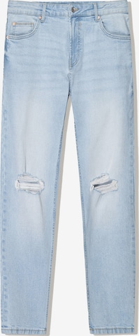 Jean Bershka en bleu : devant