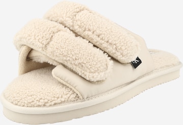 Calvin Klein Jeans Slippers in White: front