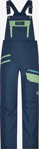 ZIENER Regular Workout Pants 'AILEEN-BIB' in Blue: front