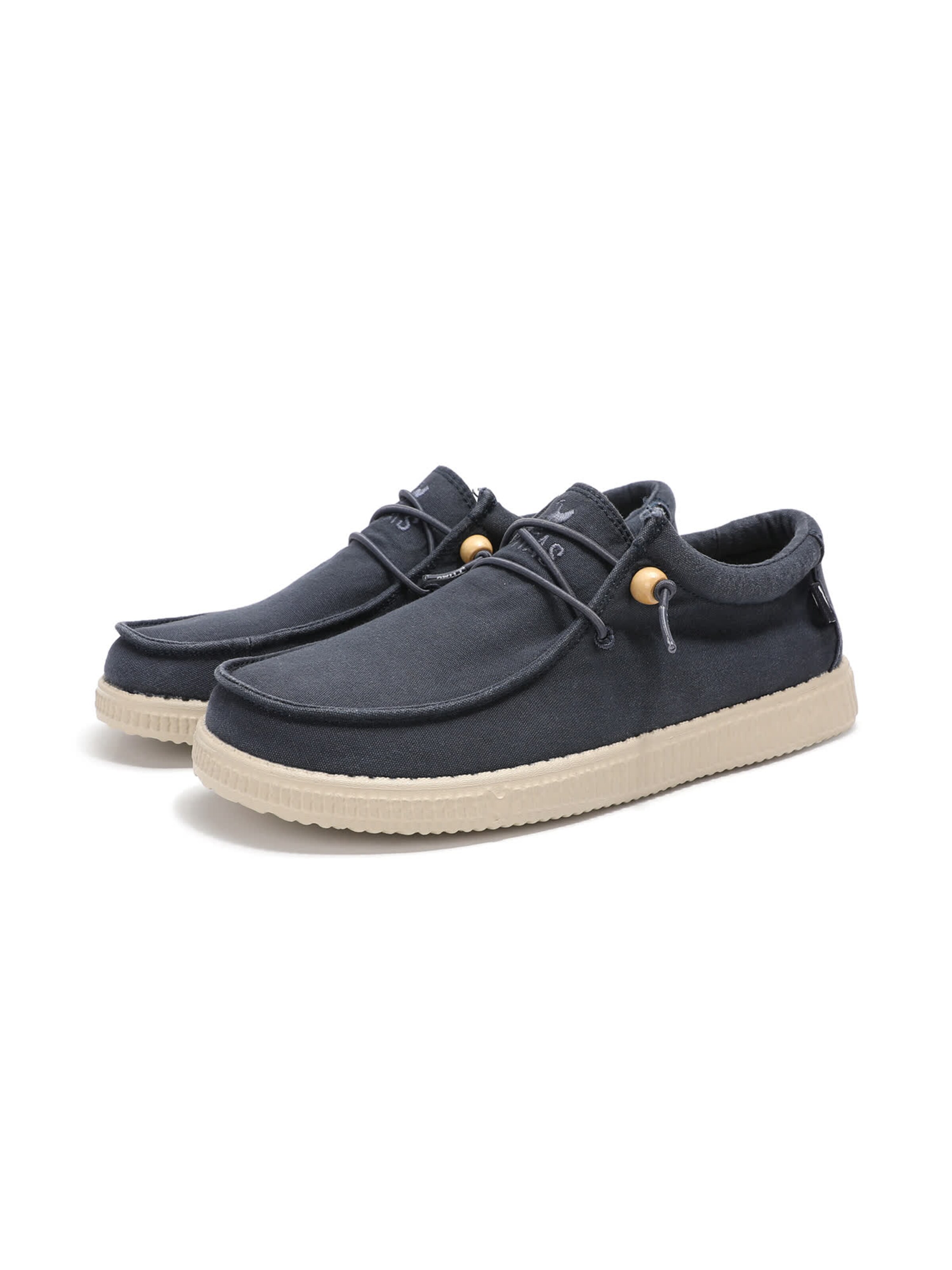 Walk In Pitas Moccasin 'Wallabi' in Blue: front