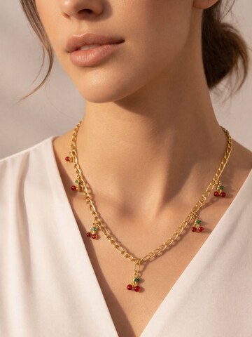 BS Schmuckdesign Kette 'Cherry Pop'‌‌‌‌‌‌‌‌‌‌ in Gold