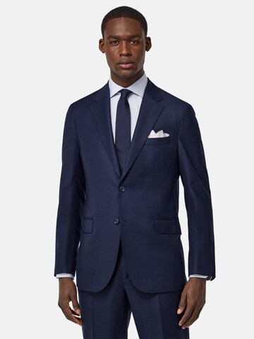Coupe regular Veste de costume Boggi Milano en bleu : devant