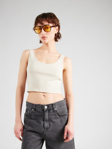 mazine Top in Beige: front