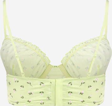 Monki T-shirt Bra in Green