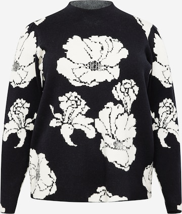 Vero Moda Curve Sweater 'Flora' in Black: front