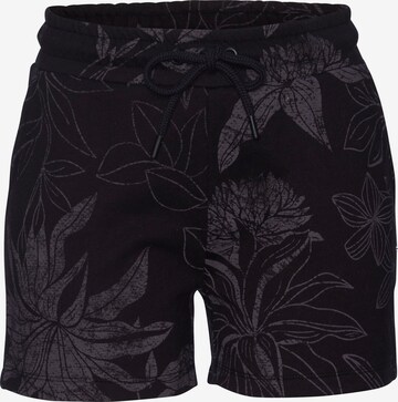 LASCANA Regular Pyjamahose in Schwarz: predná strana