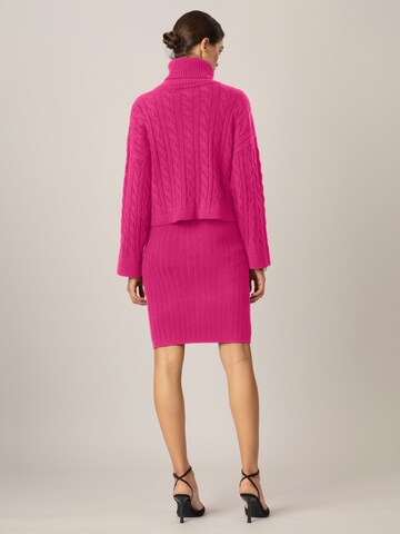 APART Knitted dress in Pink