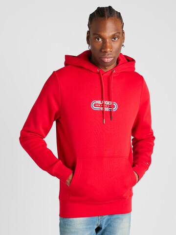TOMMY HILFIGER Tréning póló - piros: elől