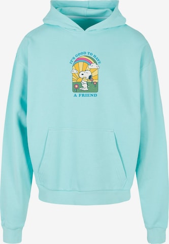 Merchcode Sweatshirt 'Peanuts - It's Good To Have A Friend' in Blauw: voorkant