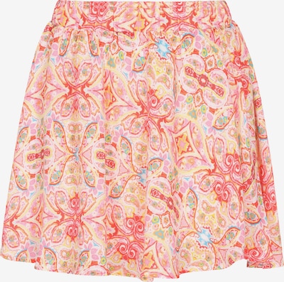 Sijonas iš IZIA, spalva – šviesiai mėlyna / tamsiai geltona / rožių spalva / spanguolių spalva, Prekių apžvalga