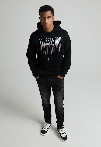 Alessandro Zavetti Sweatshirt 'Artista' in Black