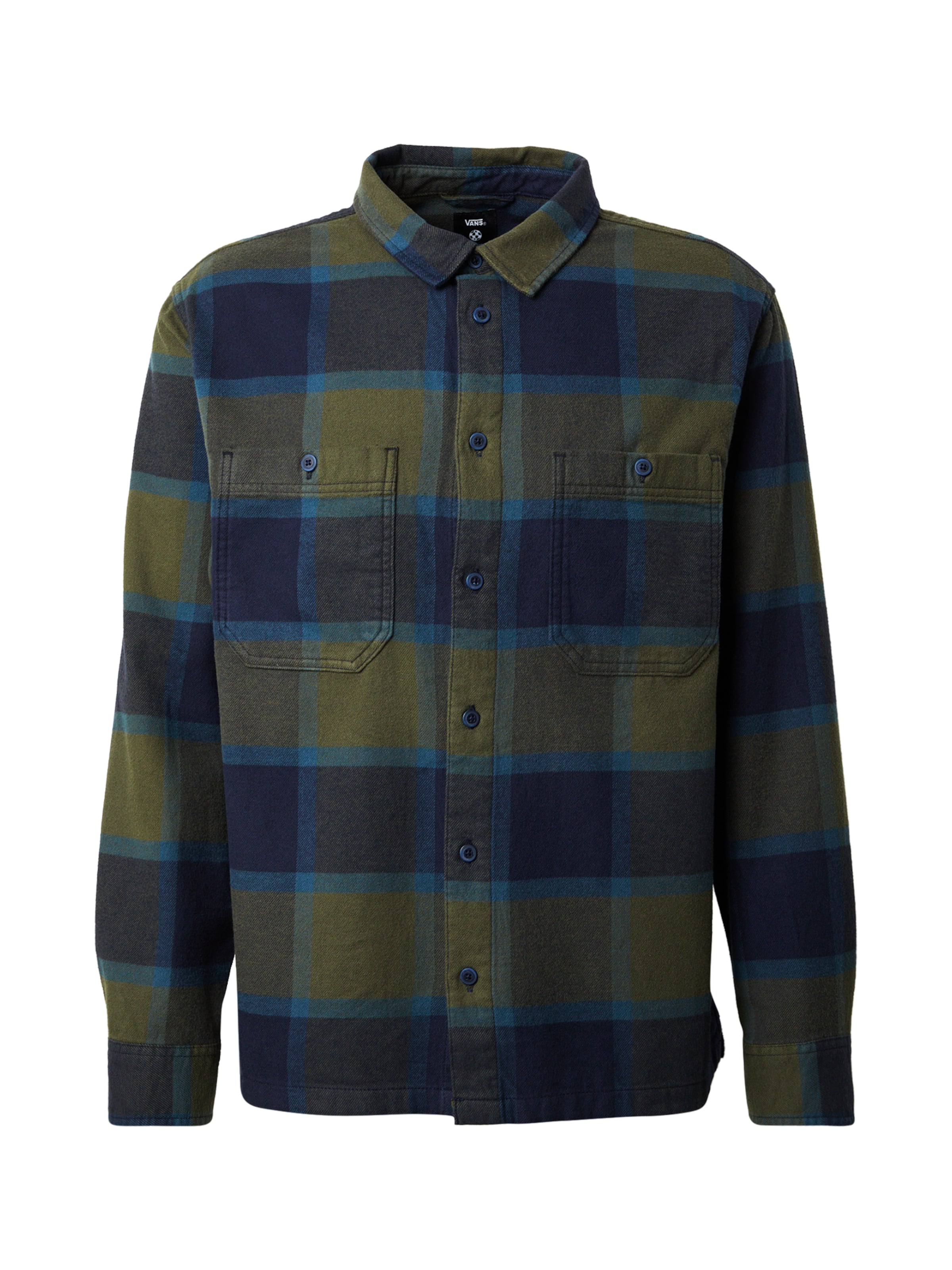 VANS Regular fit Πουκάμισο 'Larkspur' σε πράσινο: μπροστά