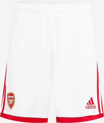 Regular Pantalon de sport 'Arsenal 22/23 Home' ADIDAS SPORTSWEAR en blanc : devant
