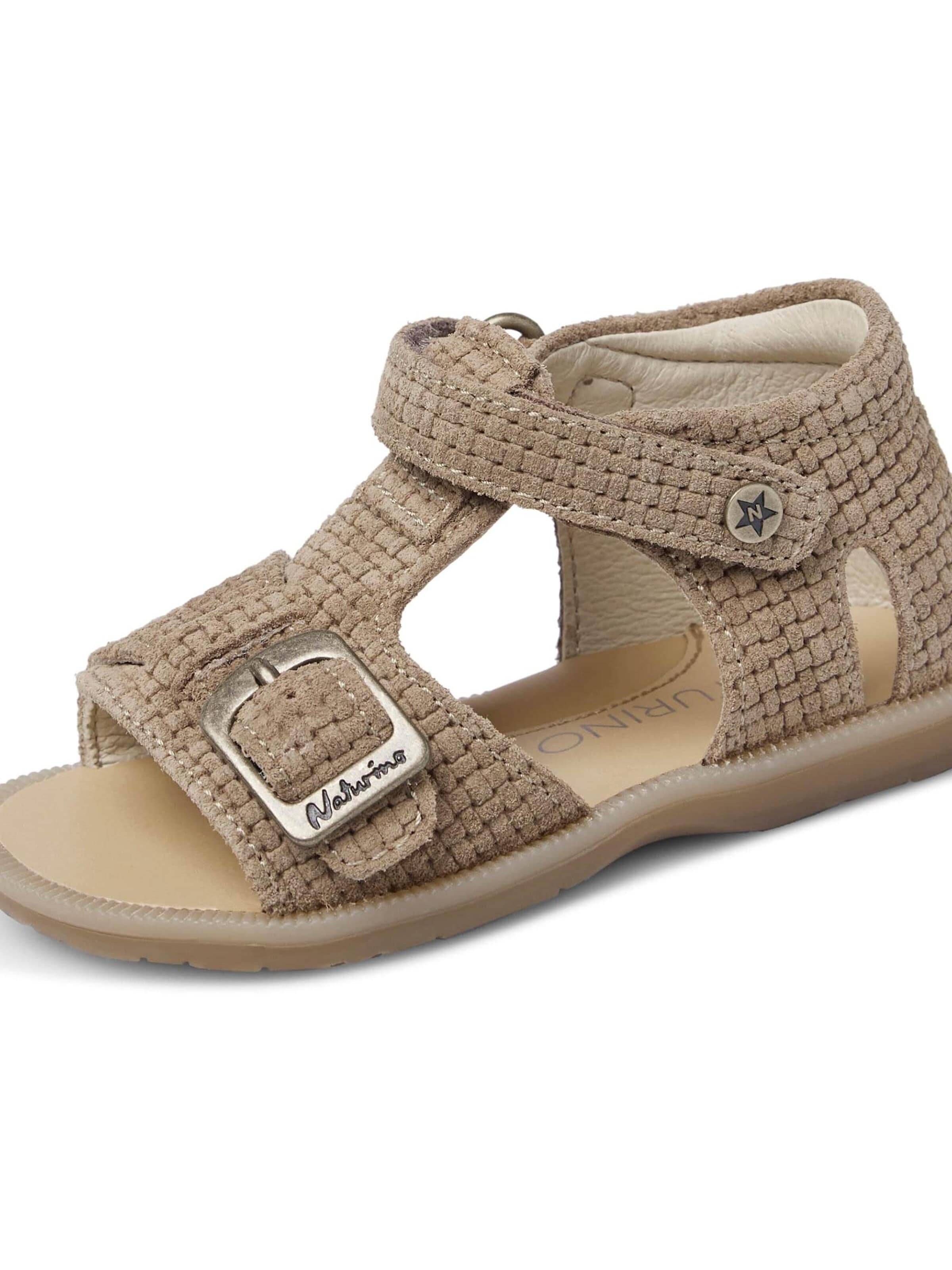 NATURINO Open schoenen 'QUARZO' in Bruin