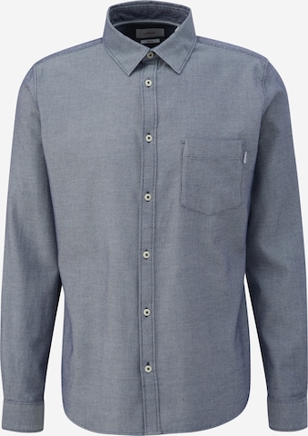 s.Oliver Regular fit Button Up Shirt in Blue: front