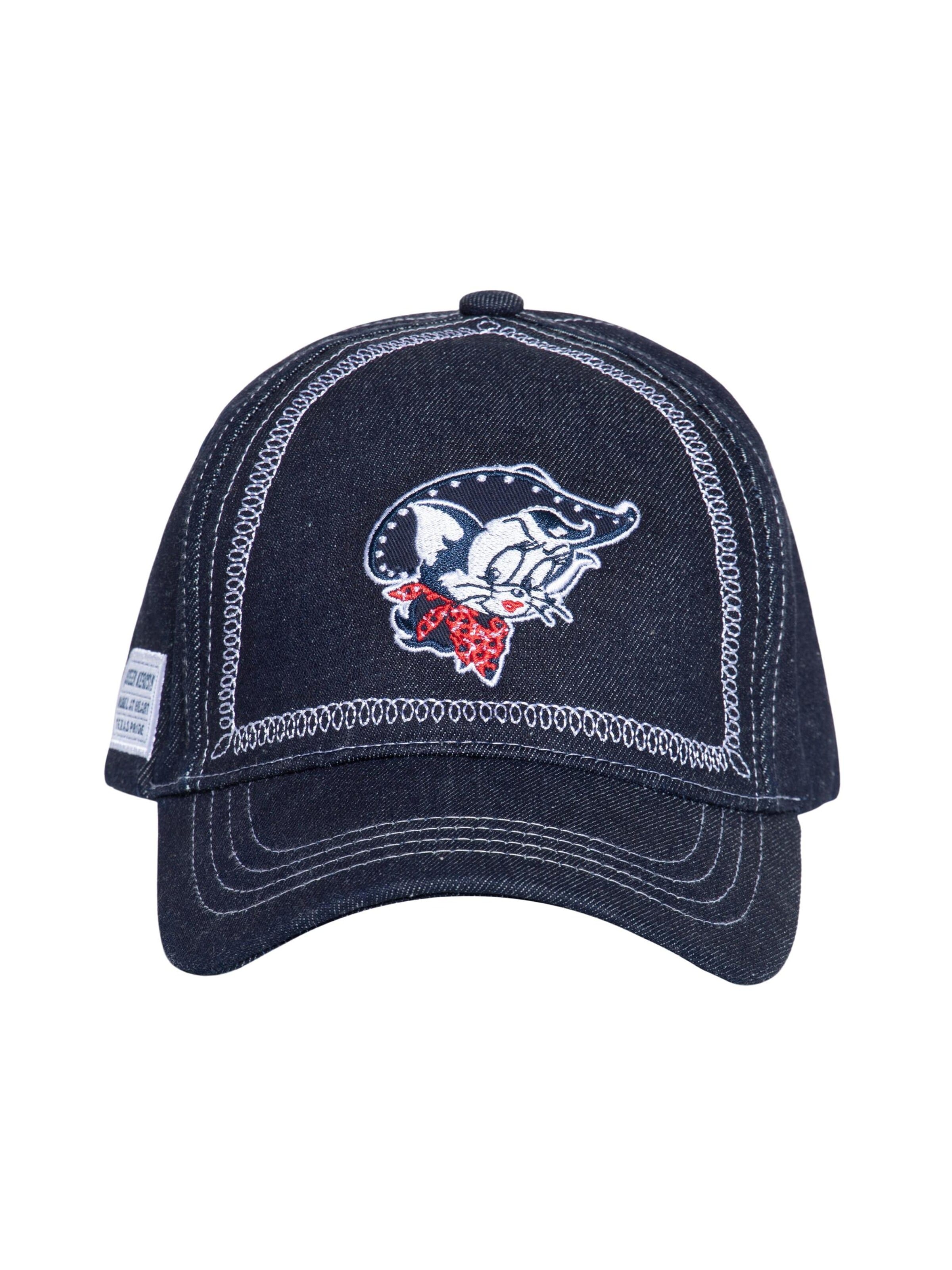 Queen Kerosin Cap 'Rebel At Heart Texas Pride' in Blue: front