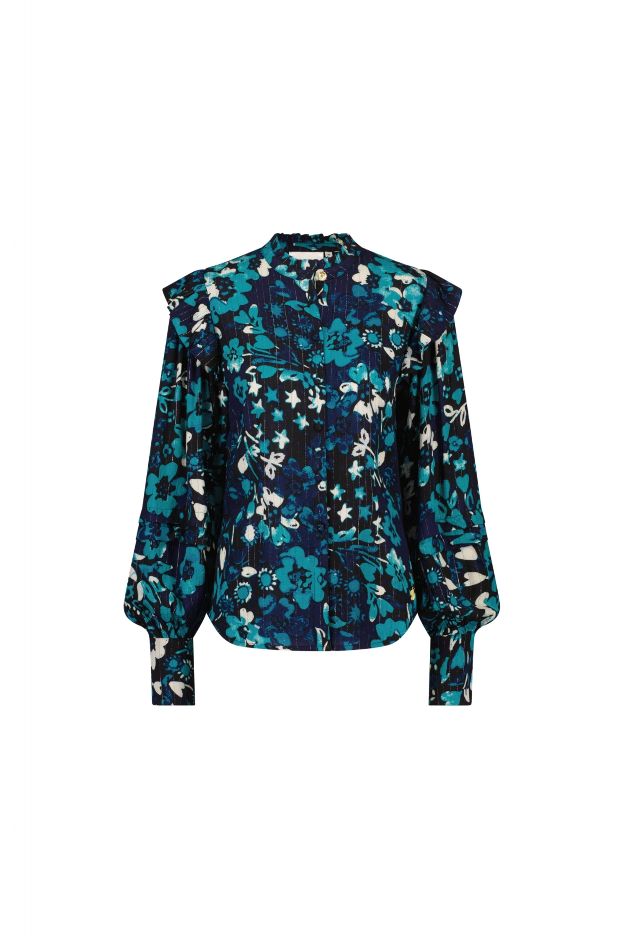 Fabienne Chapot Blouse 'Philo' in Blue: front