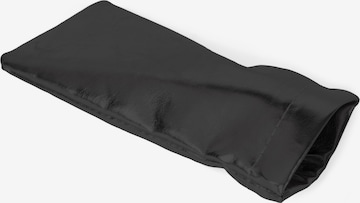 styleBREAKER Etui 'Brillenetui Metallic mit Putztuch' in Schwarz: Vorderseite