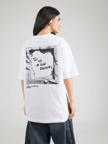 KARL LAGERFELD JEANS - Camisa em branco: frente