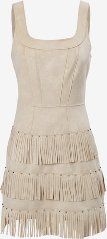 Abito di Influencer in beige: frontale